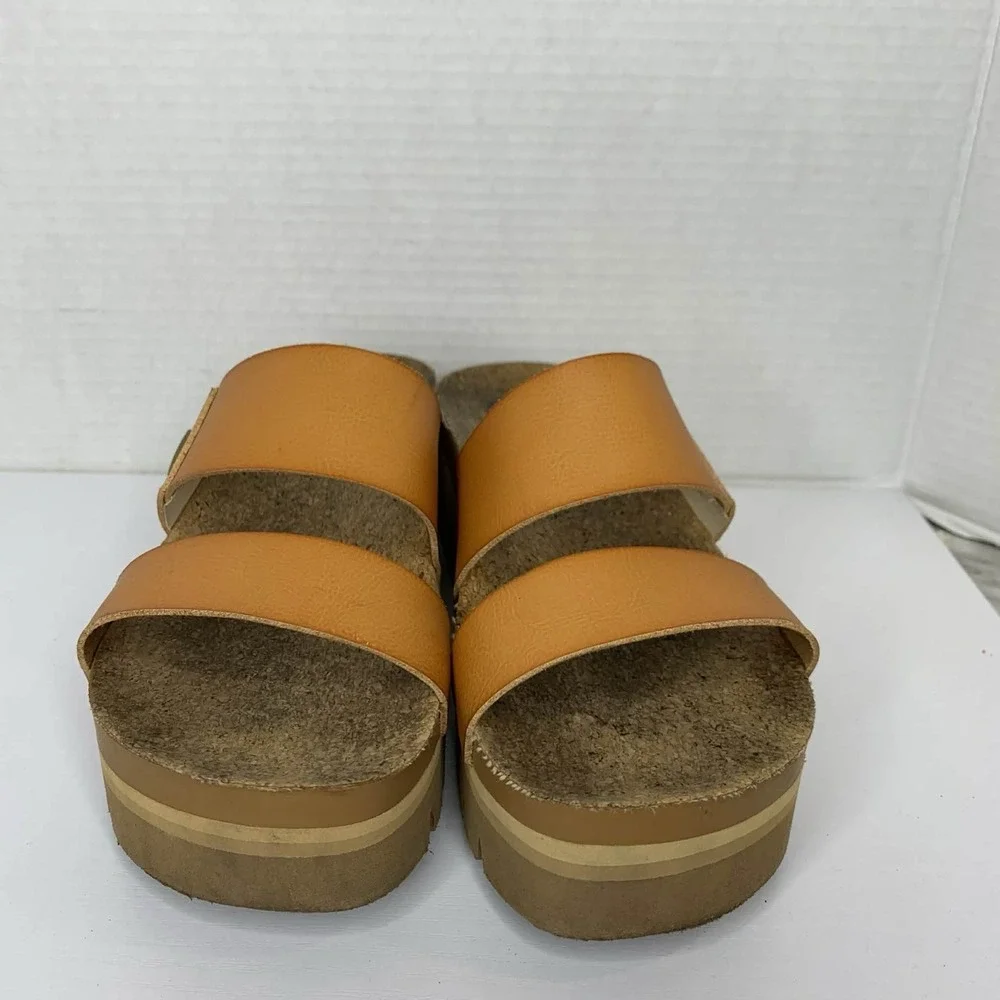 Reef Women's Tan Platform Slide Sandals